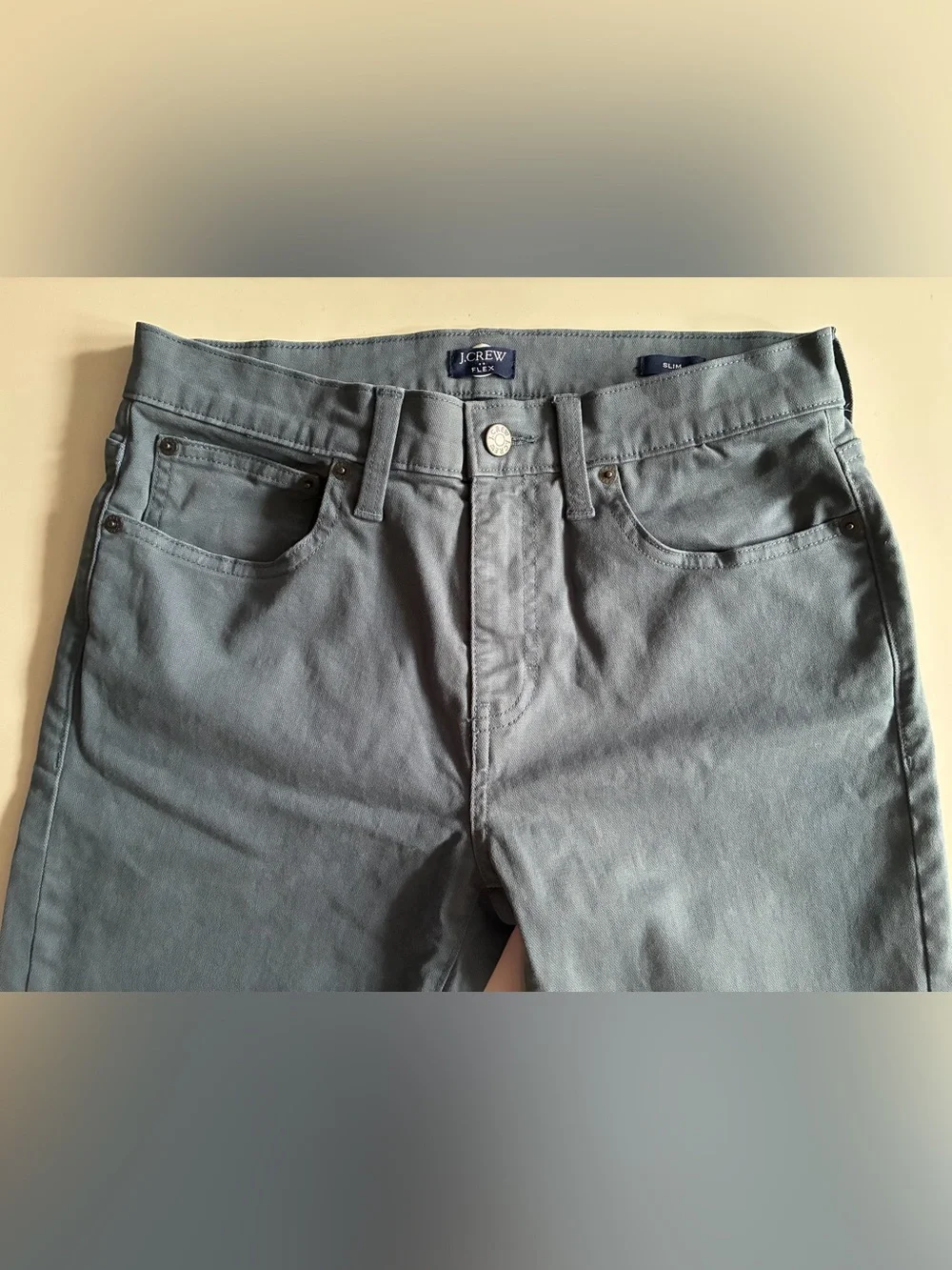 J. Crew Flex Slim Pants in Slate Blue-Grey